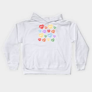 Valentines Day Butt Hearts Kids Hoodie